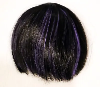 Ruby Red Siblies KELSEY Doll WIG Only Black Purple Bob Size 7-8 • $22