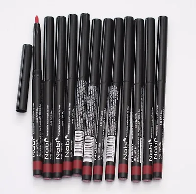 12 PCS NABI AP21 HOT RED Retractable Waterproof Lip Liners Pencils • $15