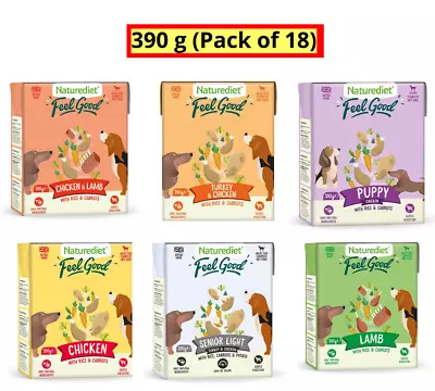 Naturediet Feel Good Wet Dog Food Natural And Nutritionally Balanced 390g X 18 • £25.50