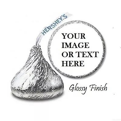 108 Custom Personalized Labels Stickers Hershey's Kisses Candies Party Favors • $4.99