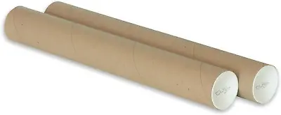 2  X 15  Kraft Mailing Tube Shipping Heavy Duty Mailers Poster Tube Packing 2  • $14.11