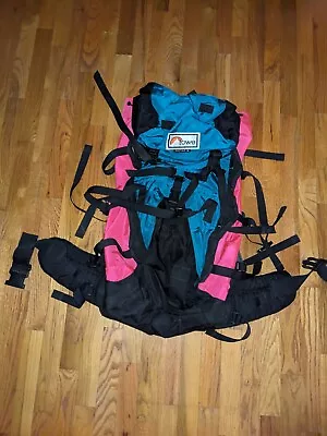 Lowe Alpine Contour III Expedition Backpack Adult Green Pink Black • $49.95
