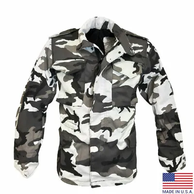 £75 • Buy M65 Jacket Alpha Industries US Army Military Combat Field Hunting Coat Snow Camo