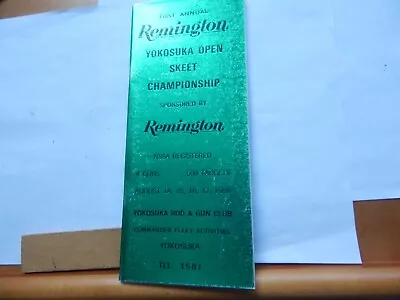 1969 Remington YOKOSUKA Skeet Shooting Program • $7.95