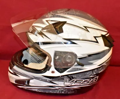 VEGA Motorcycle Helmet XL Full Face Clear Visor W/ Flip Down Sunglass Visor • $29.95