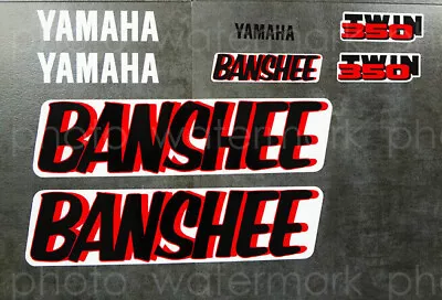 1987 87' Yamaha Banshee 8pc Full Graphics Kit Stickers Decals YFZ350 Quad ATV • $35.99