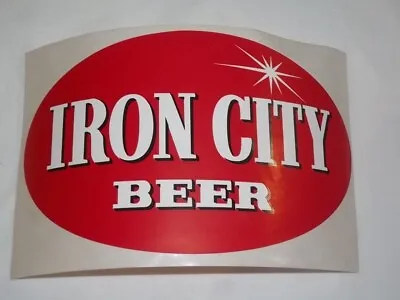 Vintage Iron City Beer Sticker Decal Laptop Guitar Case Pittsburgh PA • $3