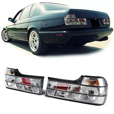 $78.95 • Buy Clear Chrome Look Tail Lights For Bmw E32 7 Series 1987-1994 Model Nice Gift