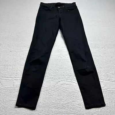 J Brand Jeans Womens 25 Black Hewson Slim Stretch Denim Ankle Low Rise • $28.99