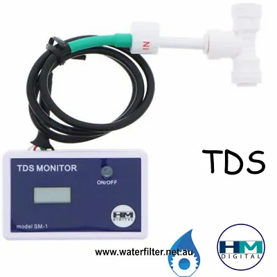 Inline TDS Meter HM Digital SM-1 In Line Single TDS Monitor RO / DI • $41.90