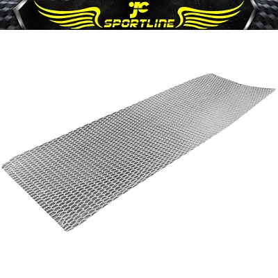 Universal Cellular Hexagon Aluminium Silver Mesh Grill Bumper Hood Fender Kit • $20.99