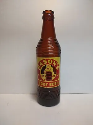 $9.99 • Buy Vintage Mason’s Old Fashioned Root Beer ACL Bottle From Chicago, Illinois 