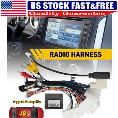 Car Stereo Radio Power Harness Cable Support JBL AMP For Toyota Plug And Play • $27.59