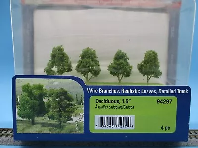 Jtt N Scale Deciduous - Trees - 4 Pack - 1.5 Inch • $17.95