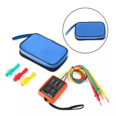 3 Phase Sequence Rotation Tester Indicator Detector Meter LED Buzzer Tool Kit • $17.41