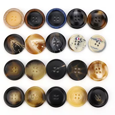 20pcs Round Resin Buttons For Sewing Scrapbook Clothing Handmade Decor 15-25mm • $3.99