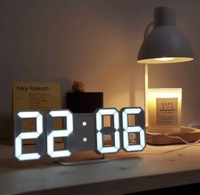 £10 • Buy Digital Clock LED Display Desk Table Temperature Alarm Time Modern Home Decor UK