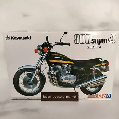 AOSHIMA 1/12 The Bike No.31 KAWASAKI Z1A 900 SUPER4 1974 Model Kit Japan • $33.03