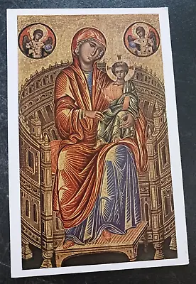 Vtg Postcard National Gallery Enthroned Madonna Child Byzantine Art Unposted • $9.95