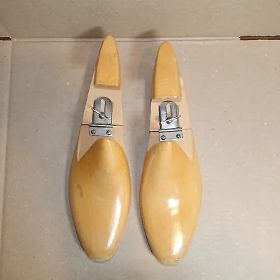 Vintage D Mackay Mens Wooden Shoe Tree Stretchers Sz 9A  Made In New York USA • $34.95