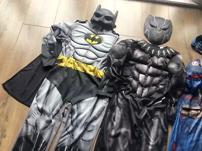 £9.99 • Buy Boys X3 Superhero Dressing Up Fancy Dress Costume Bundle Age 6-7-8 Years