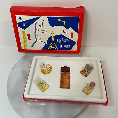 Vintage Pure Perfume For Ladies Parfums De Paris In Box Set Of 5 Miniatures • $26.89