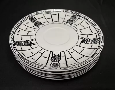 Set Of 4 Parisian Scenes By Mikasa Saucers 6-3/8” • $17.99