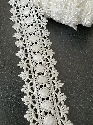 Venise Lace Galloon Ivory 1+7/8 Inch Sold By The Yard • $4