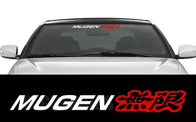 Mugen Power Stickers Fits Honda Acura JDM Windshield Banner 2 Color • $10.99