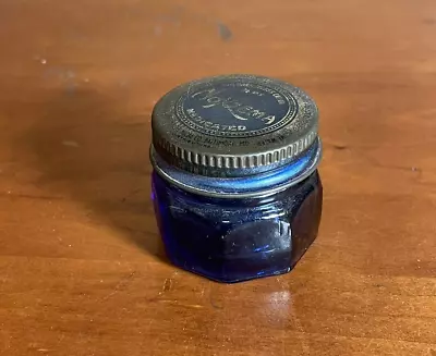 Vintage Noxema Medicated Cobalt Blue Glass Jar With Lid 1/2 Ounce • $7.99