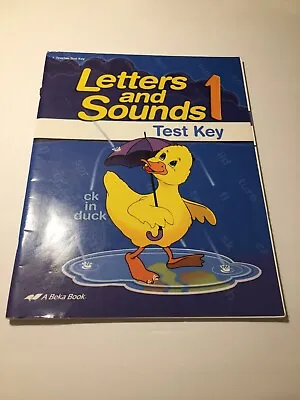 A Beka Book Letters And Sounds 1 Teacher Test Key Grade 1  • $3.73