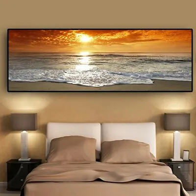 Sea Beach Landscape Canvas Painting Canvas Wall Art Poster Prints Art Home Decor • $14.09