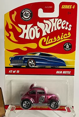 HOT WHEELS Classics Series 4 Pink VW Baja Bug #2/15 Special Paint Ltd Edition • $10.50