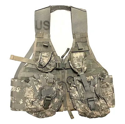 5pc. Fighting Load Carrier Vest W/ 4 MOLLE II Pouches ACU UCP US Army USGI NICE • $24.90