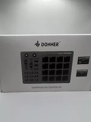 Donner STARRYPAD EC3305 MIDI Drum Machine Pad Beat Maker - 16 Beat Pads • $69.92