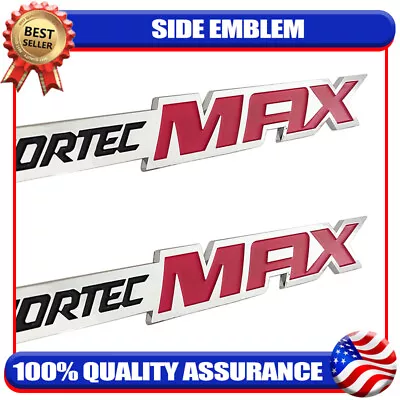 Vortec Max Fender Emblem Decal High Output Badge For Silverado Sierra Chrome Red • $14.99