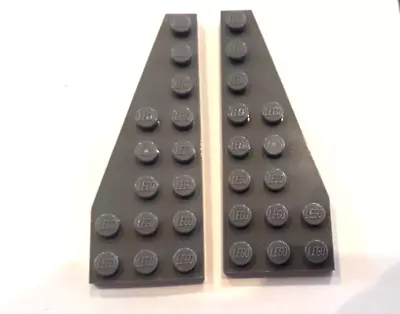 LEGO Wedge Plate 8 X 3 Item 50305 50304  Left & Right  ( Pair) Light Grey • $5.50