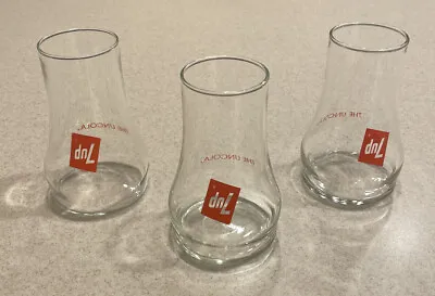 Vintage 7 UP The Uncola Upside Down Glass Tumbler Set Of 3 Soda Pop Cups 12oz • $21.95