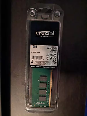 Crucial 16GB (1x16GB) PC4-25600 (DDR4-3200) DIMM Memory CT16G4DFD832A • $30