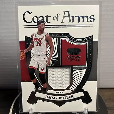 Jimmy Butler 2022 Panini Crown Royale Coat Of Arms Jersey Patch #COA-JMB • $2.25