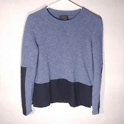 J Crew Womans Small Blue Wool Cashmere Sweater Long Sleeve Shirt • $8