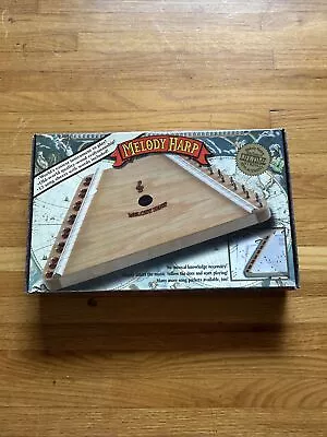 Melody Harp Wood Harp With 15 Metal Strings And 12 Song Cards #34 • $19.89