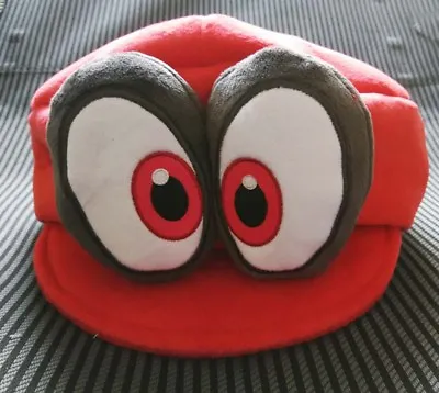 NEW Super Mario Odyssey Cappy Plush Hat Soft Cosplay Red Kids Cap Gift • $12.42