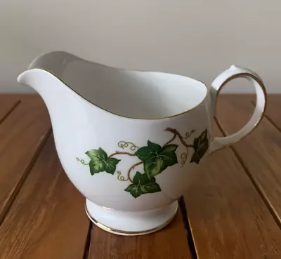 Vintage Colclough Bone China Milk Jug Creamer Ivy Leaf Pattern • £12