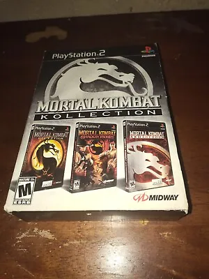 PS2 Mortal Kombat Kollection Discs Very Clean COMPLETE W/ MANUALS • $79.99