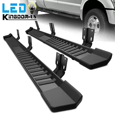 For 99-16 Ford F250 Super Duty Crew Cab 6  Running Board Nerf Bar Side Step BLK • $164