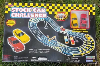 Vintage Artin Slot Car - Stock Car Challenge Mustang Set 7ft 2 Cars NOS Sealed • $39.99