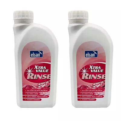 2 X 1 Litre Elsan Toilet Pink  Rinse Fluid Caravan Motorhome • £8.99