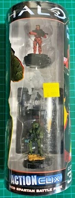 £9.80 • Buy Halo ActionClix - Red Spartan Battle Pack - 3 Pack Miniature Figures 