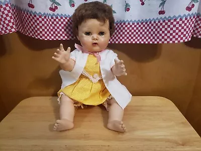 1959 16  Vintage Vinyl American Character Tiny Tears Baby Doll • $25